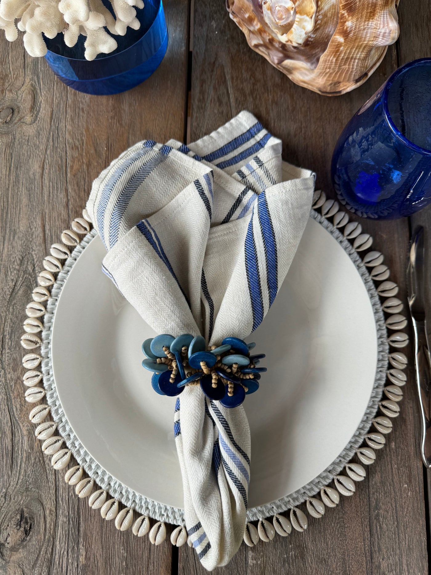 Bistro Stripe Dinner Napkin - Set of 4