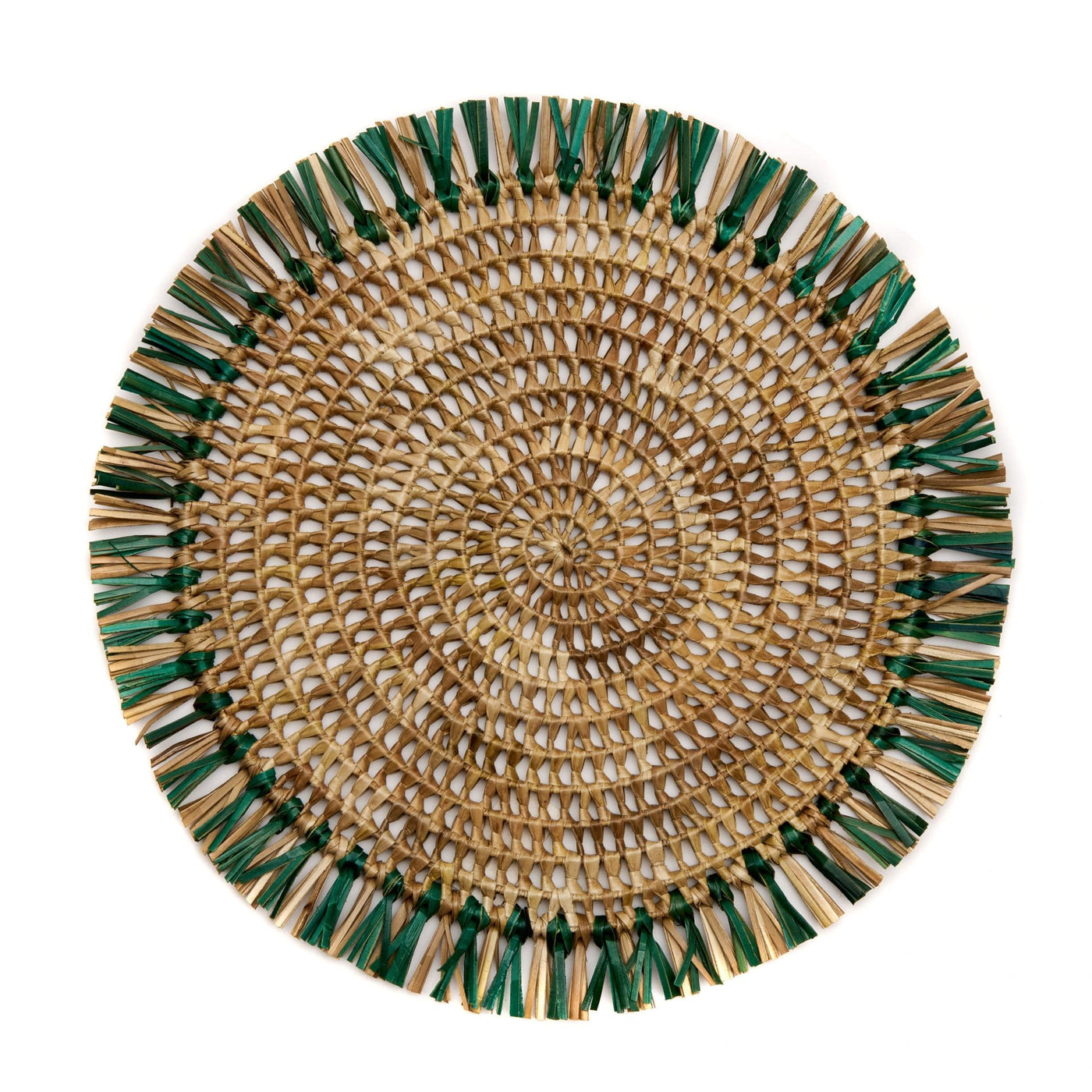 Fringed Raffia Placemat - Set of 4