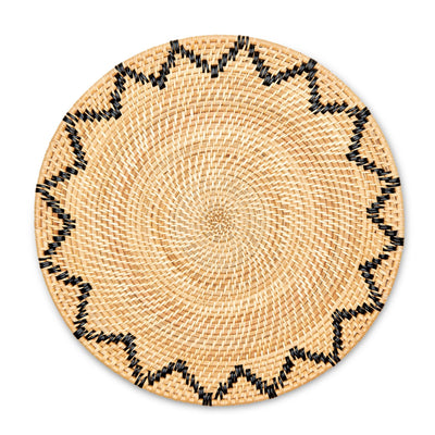 Zig Zag Rattan Placemat