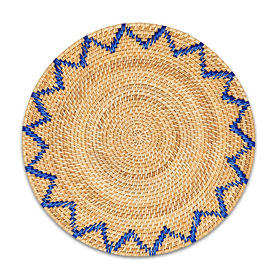 Zig Zag Rattan Placemat