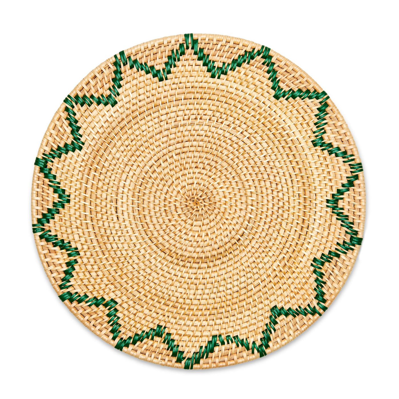 Zig Zag Rattan Placemat