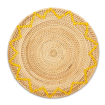 Zig Zag Rattan Placemat