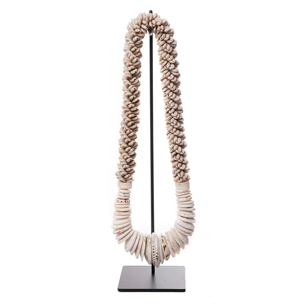 Cowrie Shell Necklace & Stand