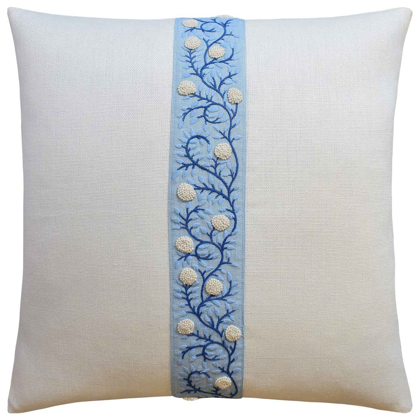 Charleston Tape Pillow - Ivory