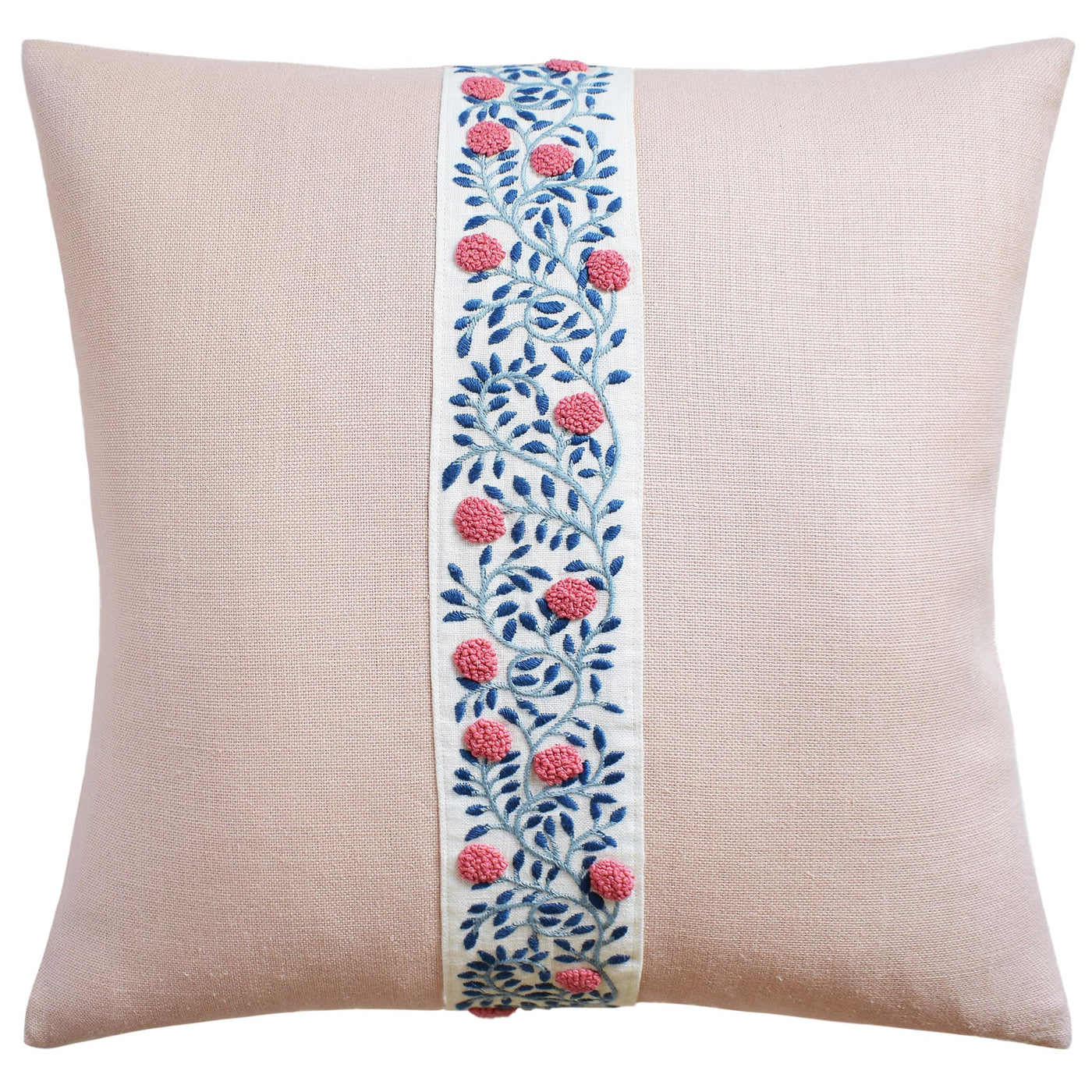 Charleston Tape Pillow - Pink