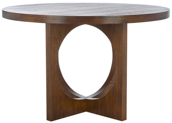 Gabriela 47" Round Oak Dining Table