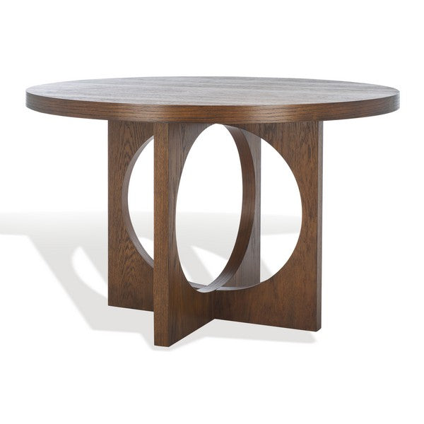 Gabriela 47" Round Oak Dining Table