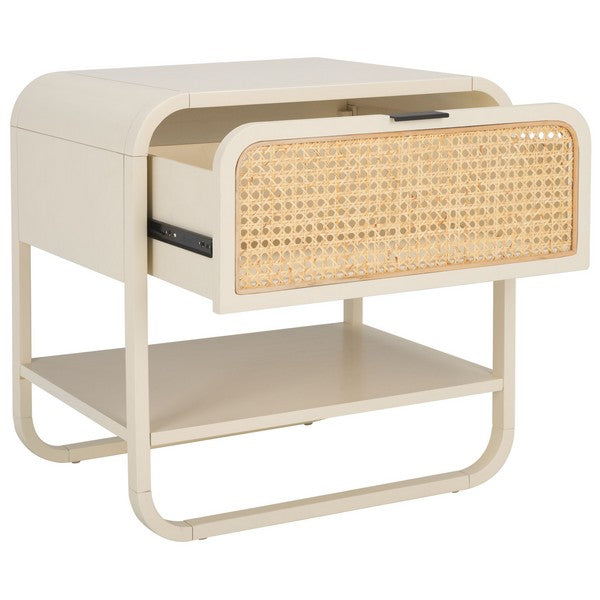 Yamila Nightstand - White