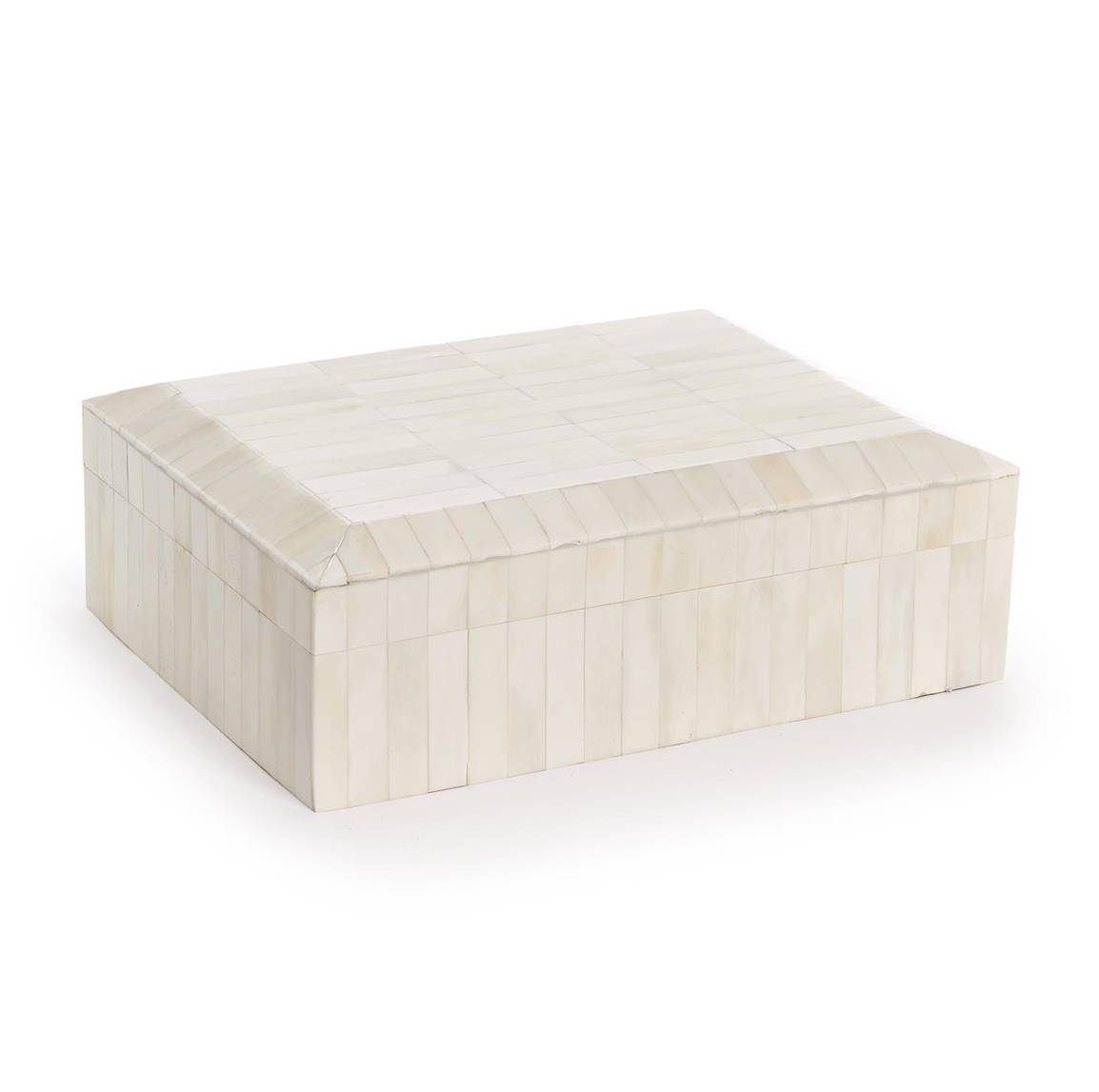 Milan Beveled Bone Box