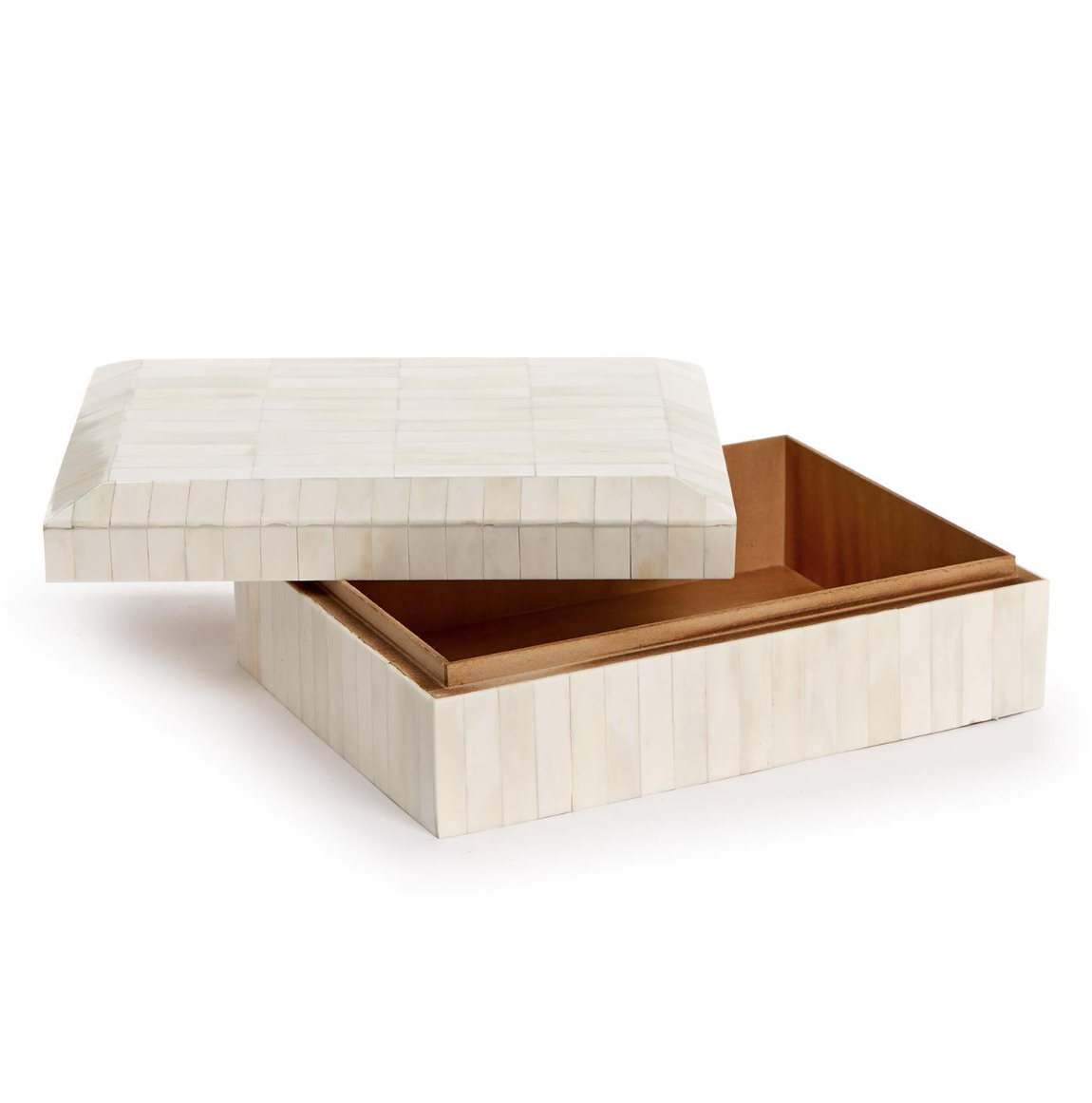 Milan Beveled Bone Box