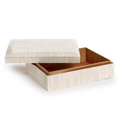 Milan Beveled Bone Box