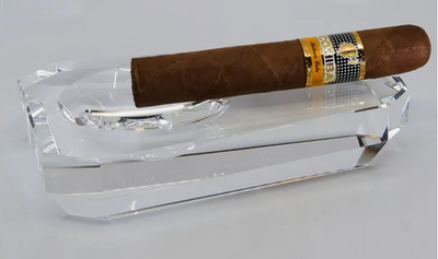 Premium Crystal Cigar Ashtray Single