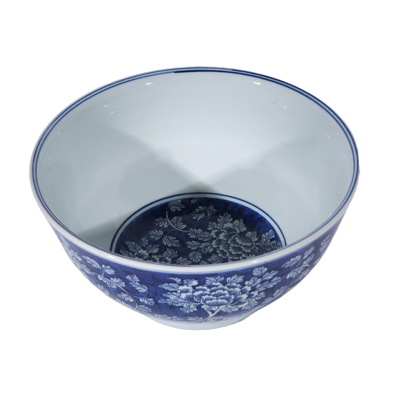 Blue Peony Floral Bowl